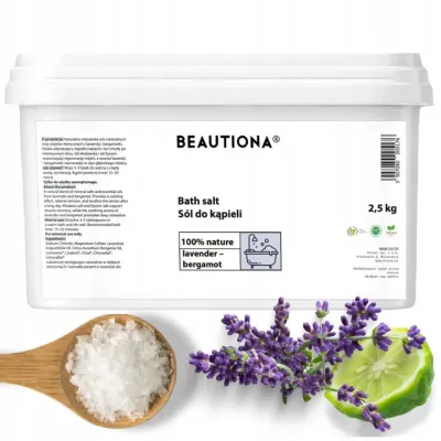 Соль для ванны BeautiOna, лаванда и бергамот, 2,5 кг