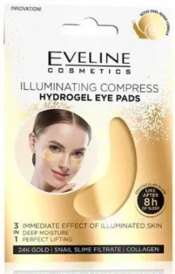Гидрогелевые патчи для кожи под глазами Eveline Cosmetics Hydrogel Eye Pads осветляющие, 2 шт, 20 г