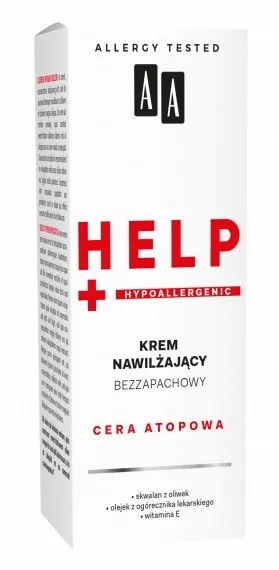 Крем для лица AA Help увлажняющий, без отдушки, для атопичной кожи, 50 мл