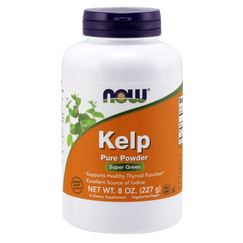Ламинария в порошке NOW Foods Kelp, источник йода, 227 г