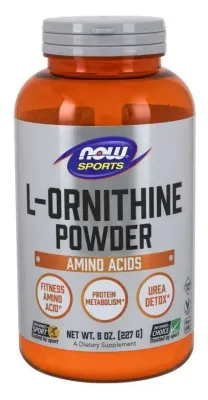 L-орнитин в порошке NOW Foods Sports L-Ornithine, 227 г