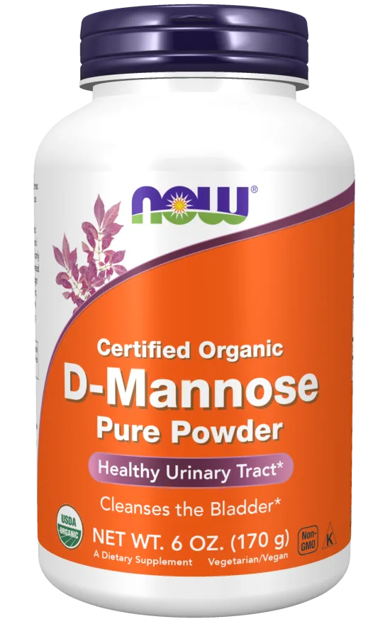 D-манноза в порошке NOW Foods D-Mannose Organic, 170 г
