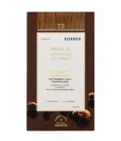 Стойкая краска для волос Korres Argan Oil Advanced Colorant, перманентная, оттенок 7.3 — фото 1