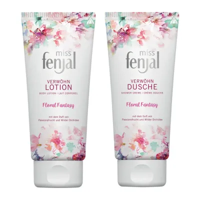 Набор для тела Fenjal Floral Fantasy, бальзам для тела и гель для душа