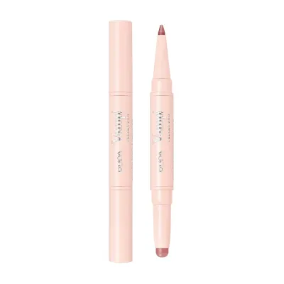 Помада и карандаш для губ PUPA Milano Vamp! Creamy Duo, кремовая, оттенок 017 Timeless Rose, 1 г