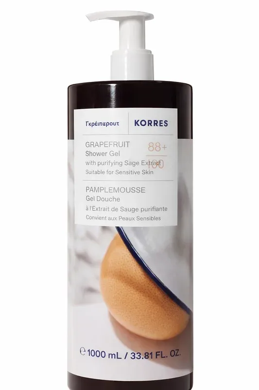 Гель для душа Korres Grapefruit Sunrise, грейпфрут, 1000 мл