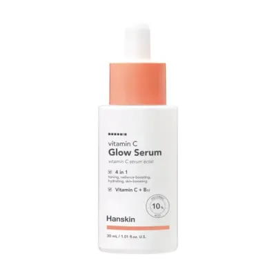 Сыворотка для лица Hanskin Vitamin C Glow осветляющая, с витамином C 10%, для тусклой кожи, 30 мл