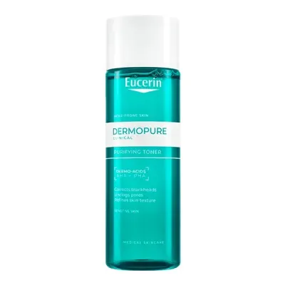 Очищающий тоник для лица Eucerin DermoPure Clinical, для жирной кожи, склонной к акне, 200 мл