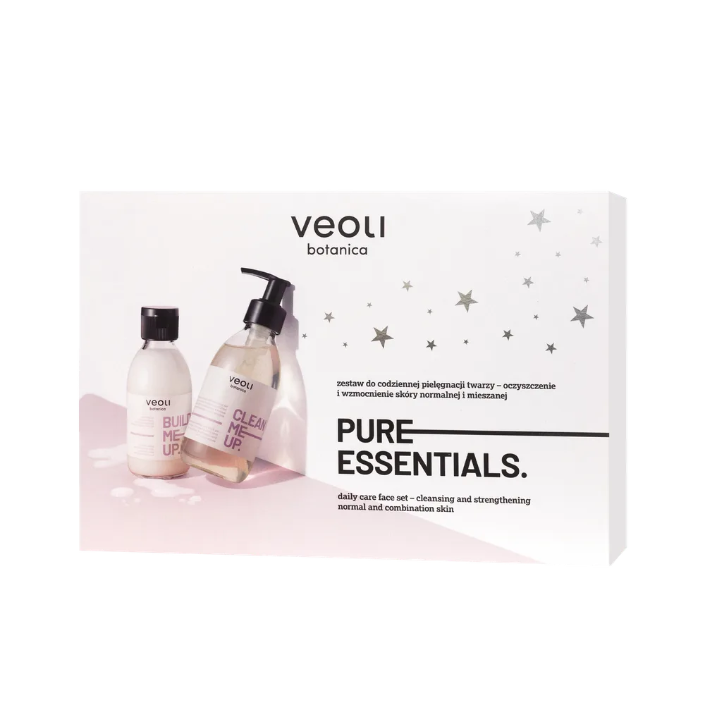 Набор для лица Veoli Botanica Pure Essentials гель для умывания и тоник, для нормальной и комбинированной кожи, 190 мл + 150 мл
