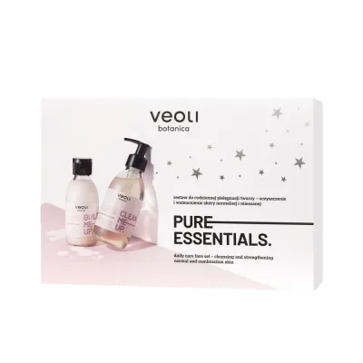 Набор для лица Veoli Botanica Pure Essentials гель для умывания и тоник, для нормальной и комбинированной кожи, 190 мл + 150 мл