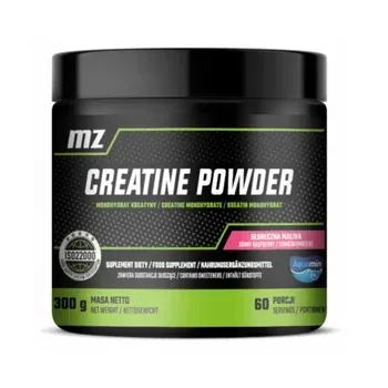 Креатин моногидрат MZ Creatine Powder, с магнием, вкус малины, 300 г