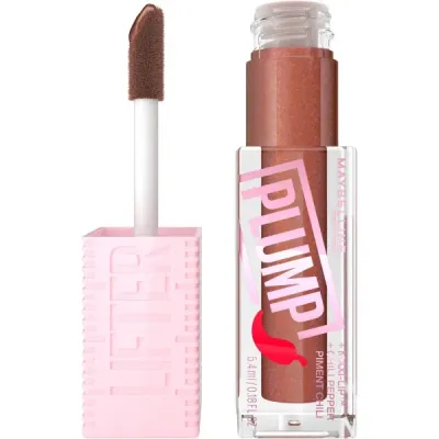 Блеск для губ Maybelline New York Lifter Plump, с эффектом объёма, оттенок 007 Cocoa Zing, 5,4 мл