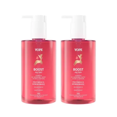 Набор: 2 шампуня Yope Boost My Hair с тапиокой, для чувствительной кожи головы, 2 × 300 мл