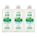 Набор: 3 шампуня Equilibra Aloe увлажняющий, с алоэ и гиалуроновой кислотой, 265 мл — фото 1