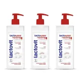Лосьон для тела Lactovit Lactourea Repairing, восстанавливающий, для очень сухой кожи, 3 x 400 мл — фото 1