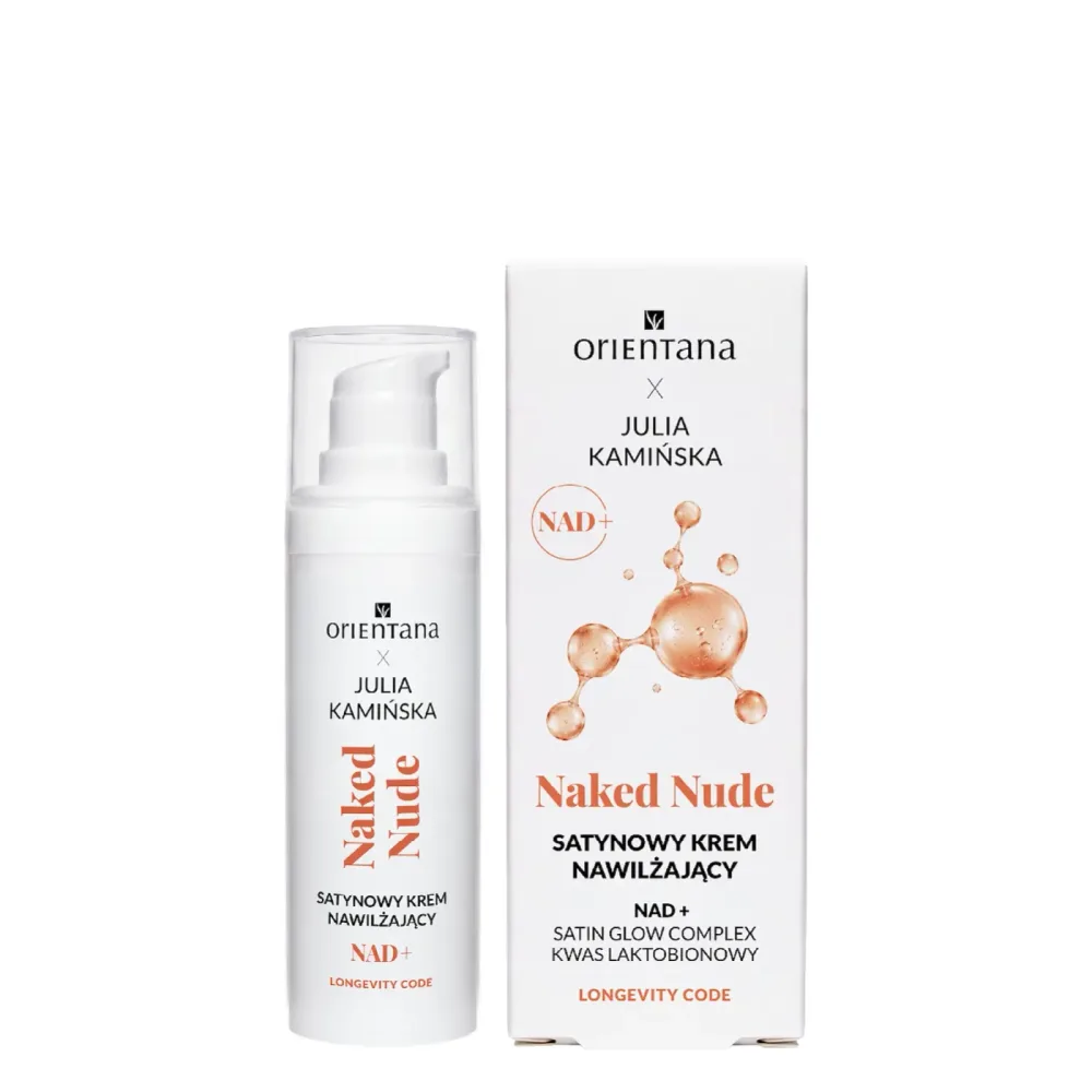 Крем для лица Orientana x Julia Kaminska Longevity Code Naked Nude NAD+ увлажняющий, сатиновый, 30 мл