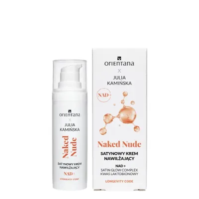 Крем для лица Orientana x Julia Kaminska Longevity Code Naked Nude NAD+ увлажняющий, сатиновый, 30 мл