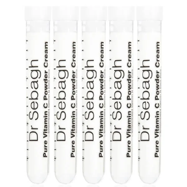 Крем-пудра с витамином C Dr Sebagh Pure Vitamin C Powder Cream, 5 флаконов по 1,95 г