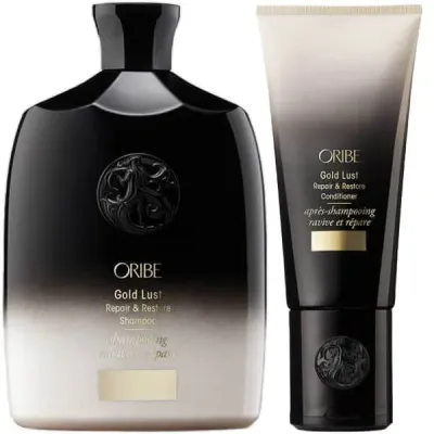 Набор: шампунь и кондиционер Oribe Gold Lust Repair & Restore восстанавливающий, для повреждённых волос
