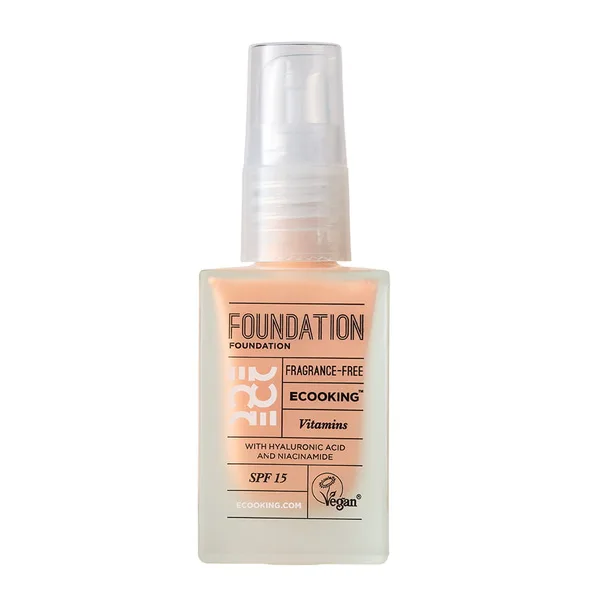 Тональный крем Ecooking Foundation среднее покрытие, SPF 15, оттенок 04, 30 мл
