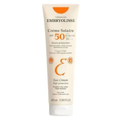 Солнцезащитный крем для лица Embryolisse SPF 50 PA++++, водостойкий, для комбинированной и жирной кожи, 100 мл