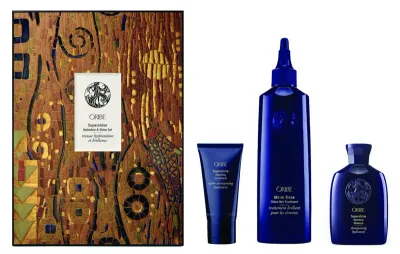 Набор Oribe Supershine Hydration & Shine: шампунь, кондиционер и уход Mirror Rinse, увлажняющий
