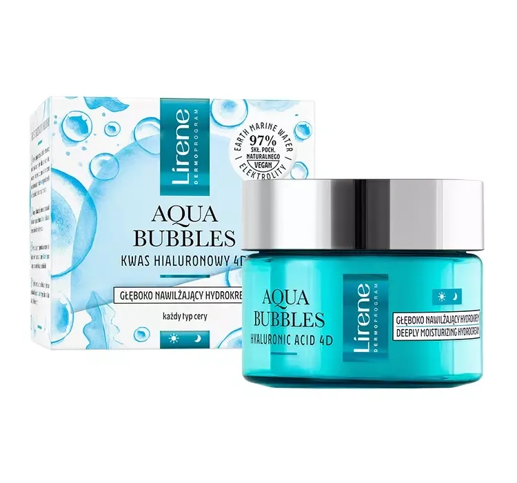Гидрокрем для лица Lirene Aqua Bubbles глубоко увлажняющий, 50 мл