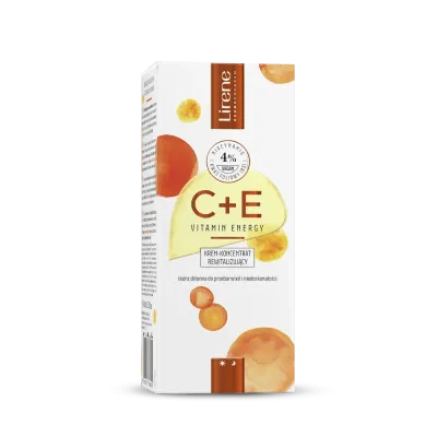 Крем-концентрат для лица Lirene C+E Vitamin Energy ревитализирующий, против пигментации, 40 мл