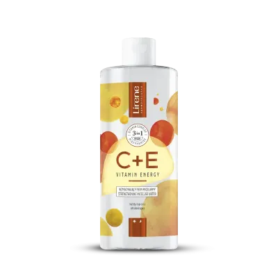 Мицеллярная жидкость Lirene Dermoprogram C+E Vitamin Energy укрепляющая, для снятия макияжа, 400 мл