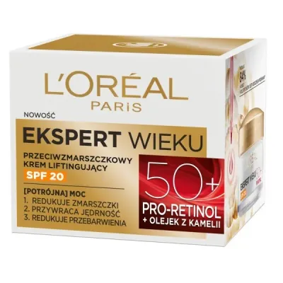 Дневной крем для лица L'Oreal Paris Ekspert Wieku 50+ лифтинг, против морщин, SPF 20, 50 мл