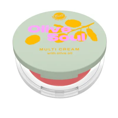 Мультифункциональный крем для лица Bell Olive Soul Multi Cream с оливковым маслом, оттенок 01 Rose Olive, 4,8 г