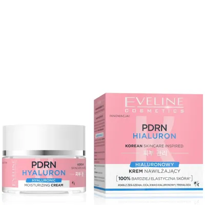 Крем для лица Eveline Cosmetics Korean Skincare PDRN Hyaluron увлажняющий, с гиалуроновой кислотой, 50 мл