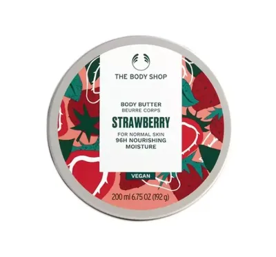 Баттер для тела The Body Shop Strawberry, интенсивно увлажняющий, питательный, 200 мл
