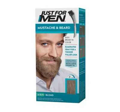 Тонирующий гель для бороды и усов Just For Men Color Gel, окрашивает только седые волосы, 28 г, оттенок Men, żel koloryzujący do brody, wąsów, baków, M-10/15, piaskowy blond
