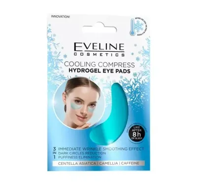 Гидрогелевые патчи для кожи вокруг глаз Eveline Cosmetics Cooling Compress охлаждающие, 2 шт