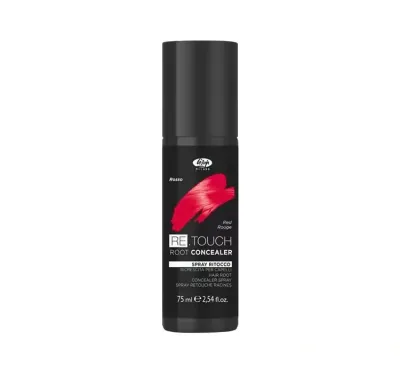 Тонирующий спрей для корней Lisap Milano Retouch Root Concealer, временное окрашивание, 75 мл, оттенок Red