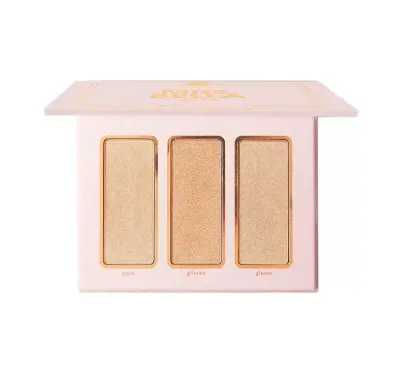 Палетка хайлайтеров BH Cosmetics x Mrs. Bella Highlighter Trio из трёх оттенков, оттенок Goldie, 9 г
