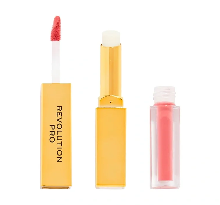 Помада Revolution Pro Supreme Stay 24H Lip Duo 2 в 1, стойкая, оттенок Tease, 1 мл + 1,5 г