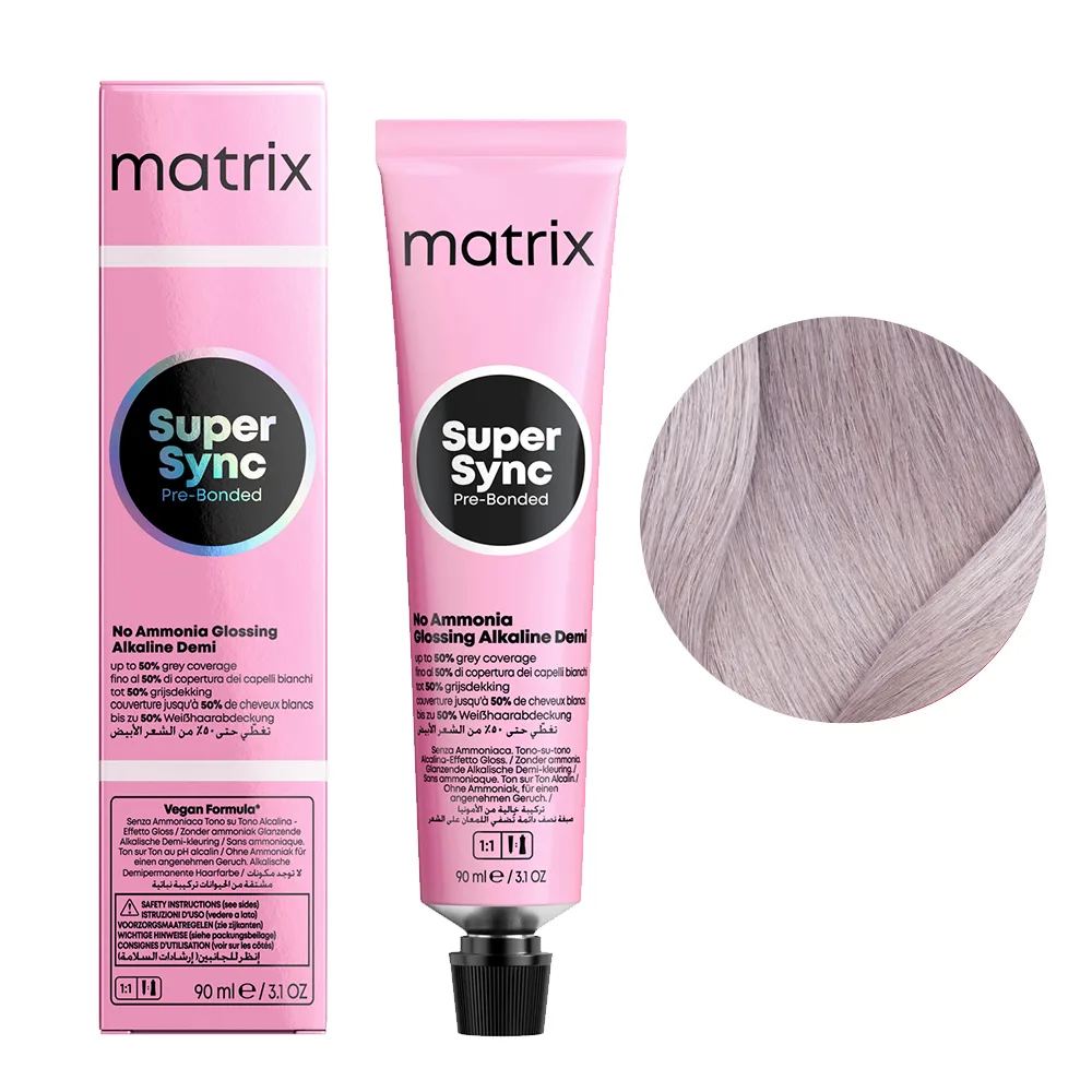 Тонер для волос Matrix Super Sync Pre-Bonded, щелочной, оттенок 10NV, 90 мл
