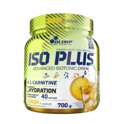 Изотоник в порошке Olimp Iso Plus Powder, электролиты и витамины, вкус лимон, 700 г