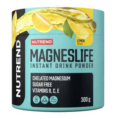 Магний в порошке для напитка Nutrend Magneslife Instant Drink, вкус лимон, 300 г