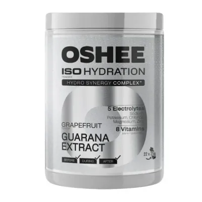 Изотоник в порошке OSHEE ISO Hydration Powder, с гуараной, электролиты, 550 г