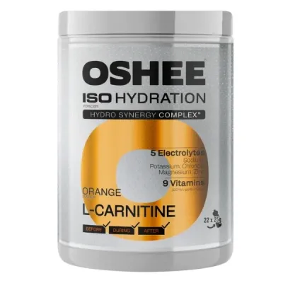 Изотоник в порошке OSHEE ISO Hydration Powder, с L-карнитином, электролиты, 550 г