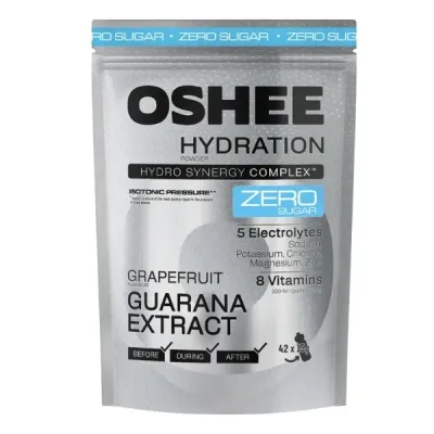Изотоник в порошке OSHEE Hydration Powder Zero, с гуараной, без сахара, 630 г