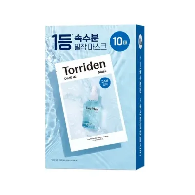 Тканевая маска для лица Torriden Dive-In Low Molecular Hyaluronic Acid Mask увлажняющая, успокаивающая, 27 мл