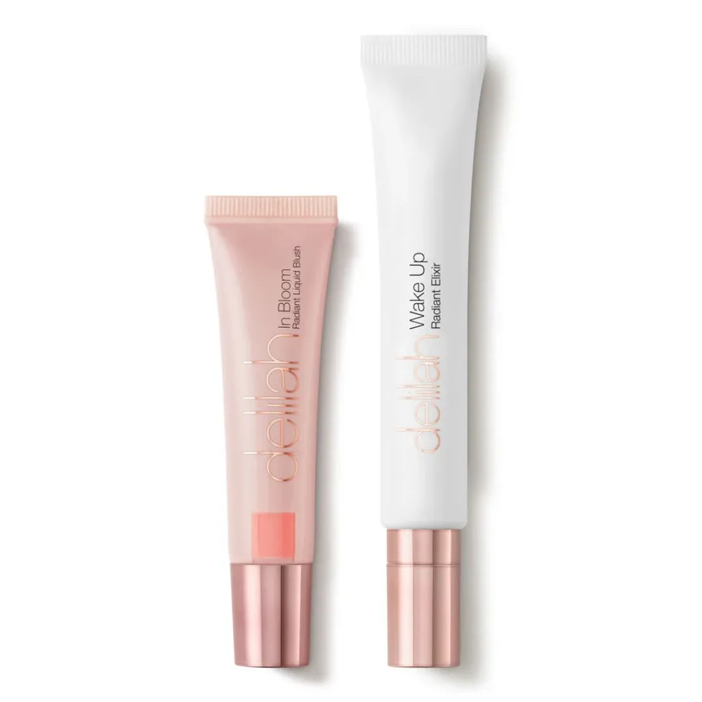 Набор румян и хайлайтера Delilah Petal And Pearl Blush And Radiance Duo, оттенок Tiger Lily & Candlelight