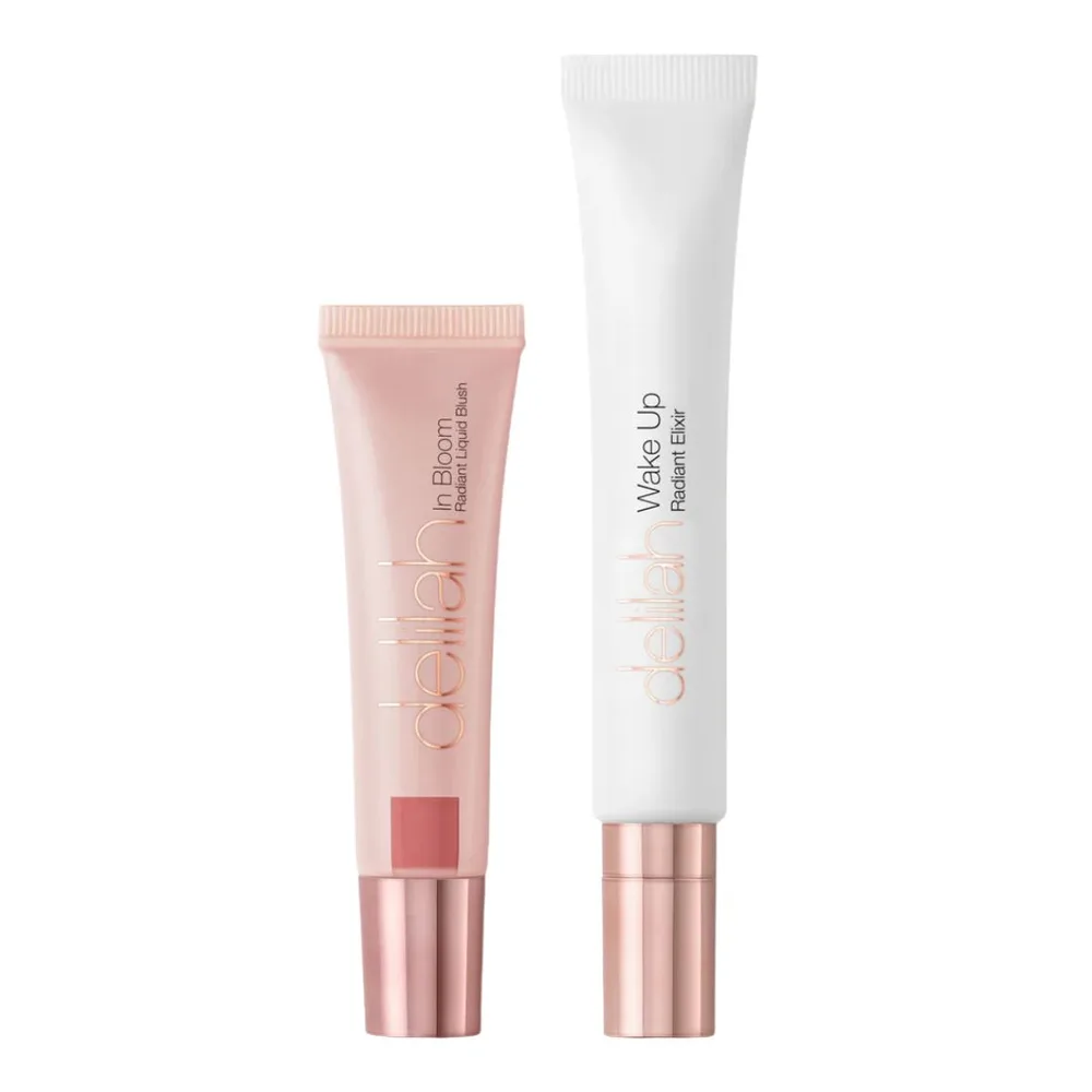 Набор для макияжа Delilah Petal & Pearl Blush And Radiance Duo: жидкие румяна и хайлайтер, оттенок Peony & Moonlight
