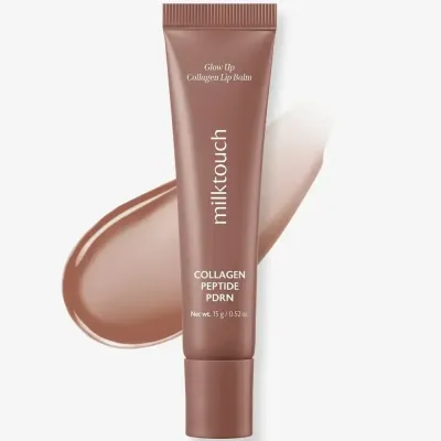 Бальзам для губ MilkTouch Glow Up Collagen, сияющий, оттенок Caramel Fondue, 15 г