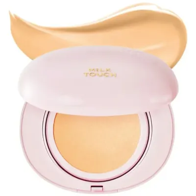Кушон MilkTouch All-Day Skin Fit Milky Glow сияющий финиш, оттенок 24W Honey, 15 г