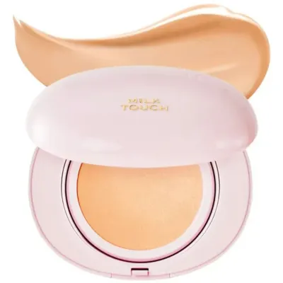 Кушон MilkTouch All-Day Skin Fit Milky Glow сияющий финиш, оттенок 24N Sand Beige, 15 г